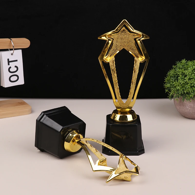Star Plastic Golden Award Trophy Student Winner Cup Competitions Reward Prize Gift For Adults Kids