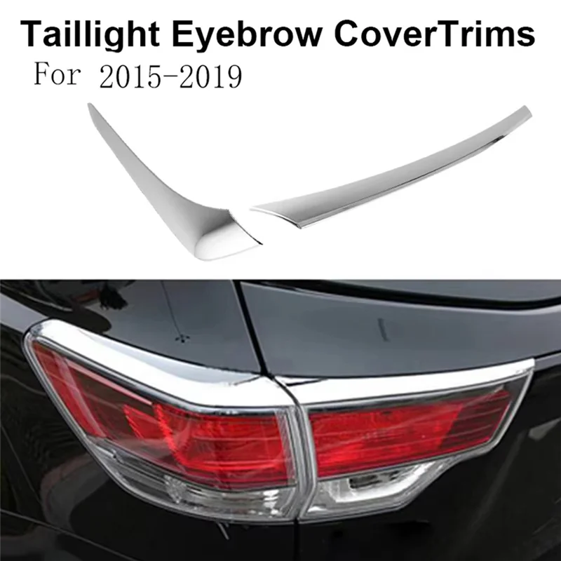 Rear Light Eyelid Eyebrow Trims Rear Lamp Decoration Trim For Toyota Highlander Taillight Trims Taillight Eyebrow Car Styling