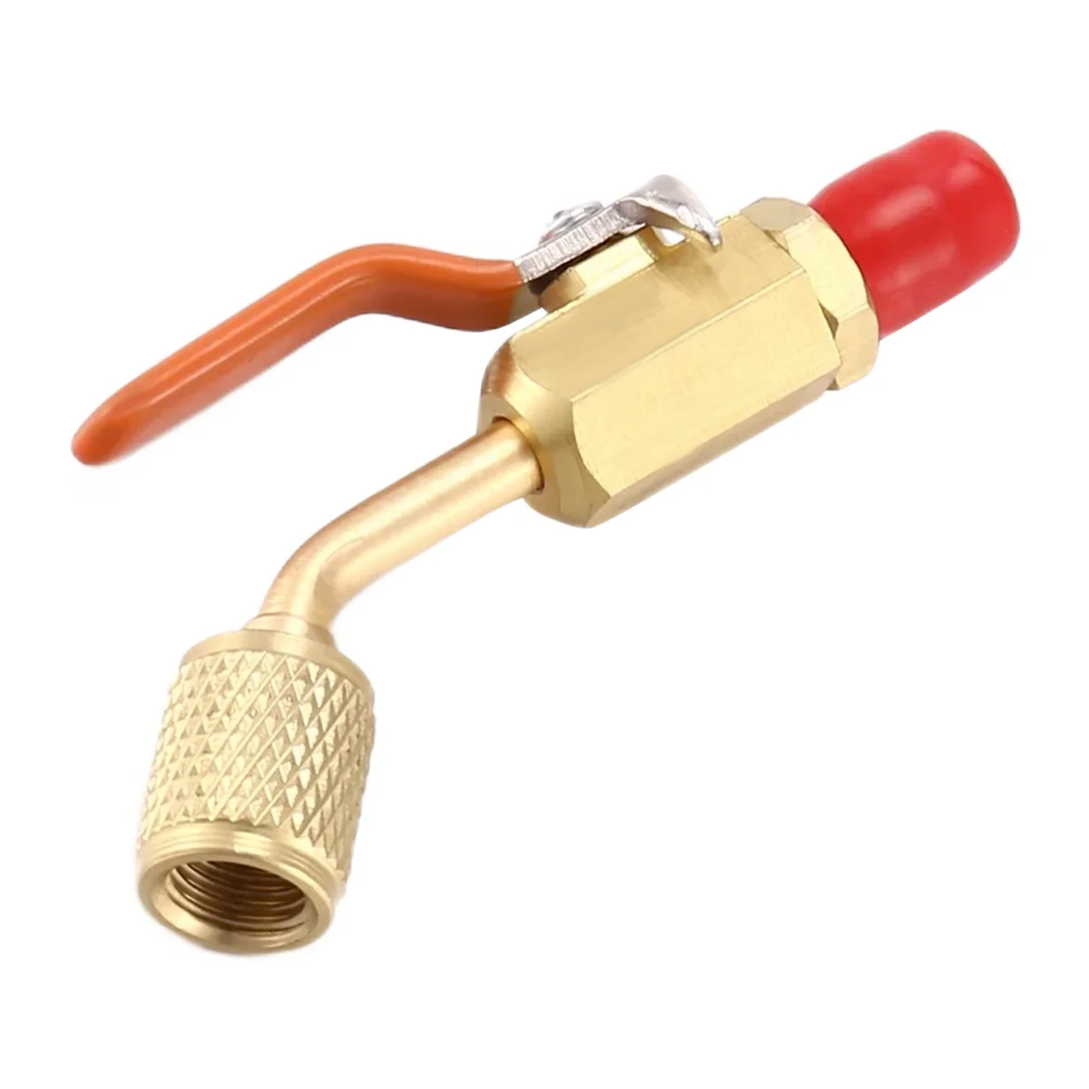 

R410a R134a Brass Shut Valve For A/C Charging Hoses HVAC 1/4inch AC Refrigerant