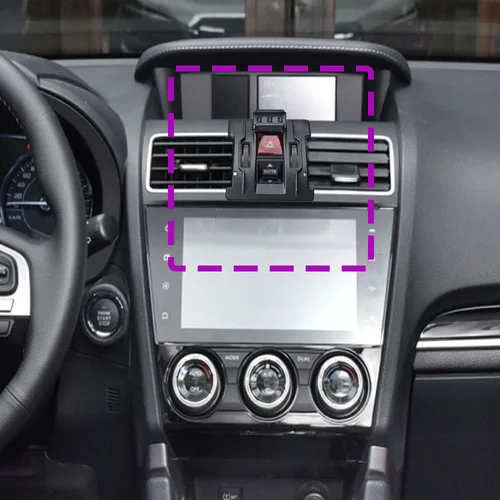 Imagen 2 del producto Para Subaru Forester 2013 2014 2015 2016-2018 soporte de teléfono para coche Base de soporte fijo especial accesorios interiores de carga inalámbrica