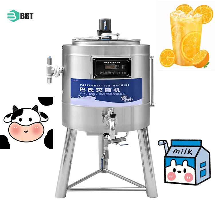 

Small Professional Dairy Yogurt Maker Homogenizer Cooling 100L Tank Milk Pasteurization Machine