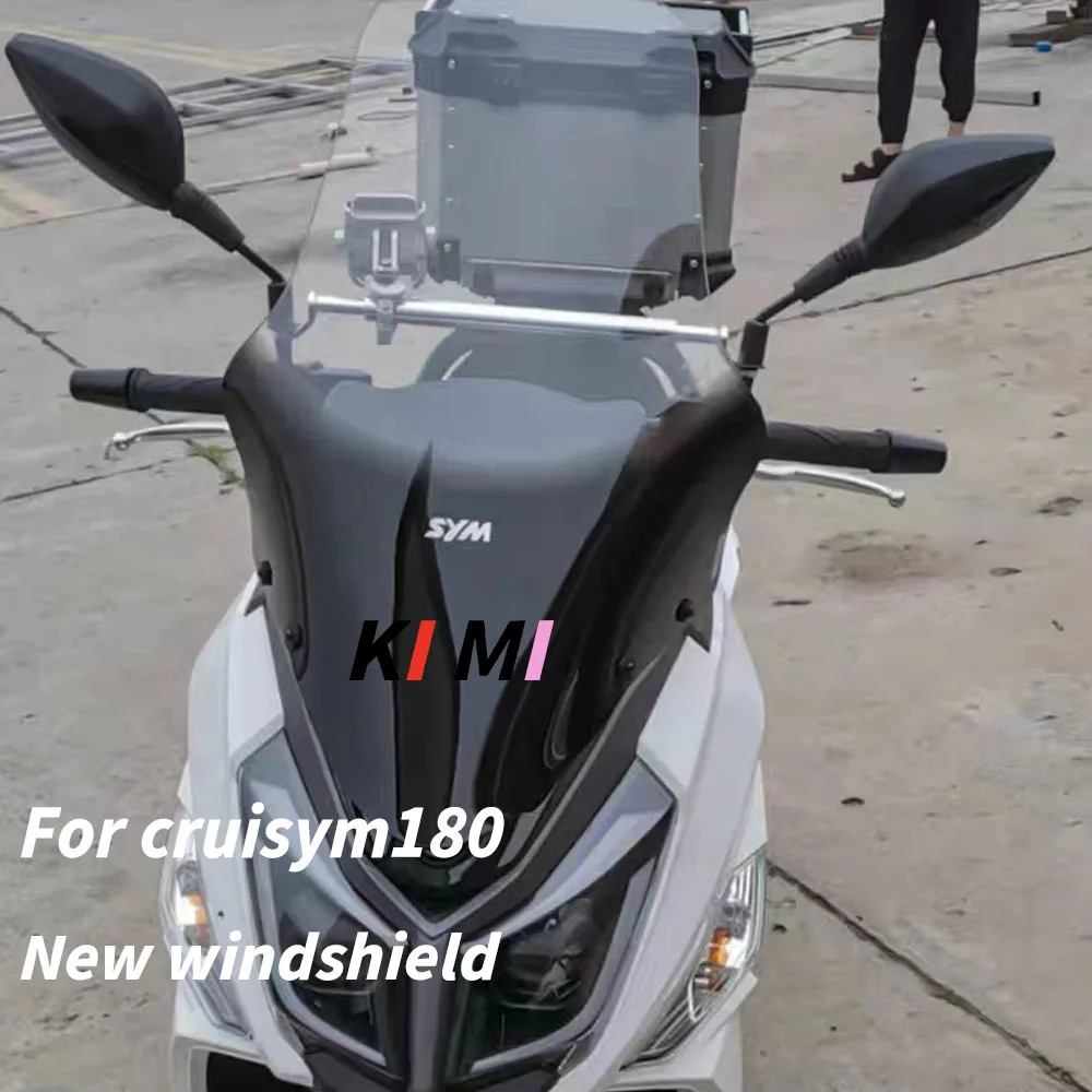 NEW SYM cruisym180 enhanced windshield front windshield chest modified windshield imported glass