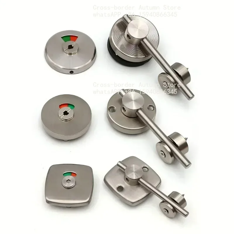 Toilet Indicator Lock Round Rod Latch Stainless Steel Bathroom Partition Indicator Bolt Door Buckle Home Improvement Hardware