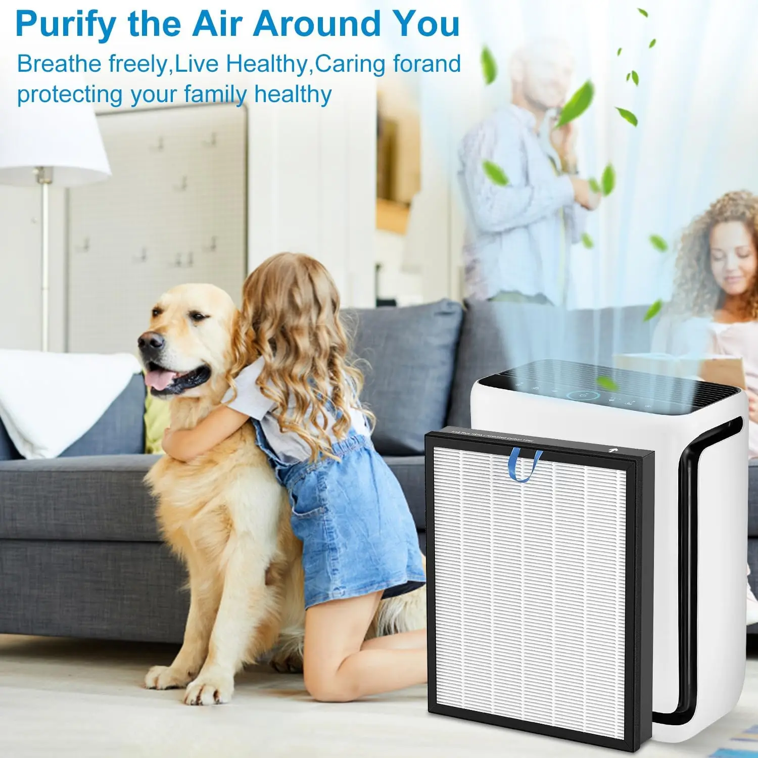 Vital 200S Replacement Filter for Levoit, Compatible with Levoit Vital 200S Air Puri-Fier, H13 HEPA Filter and Activated Carbon view 6