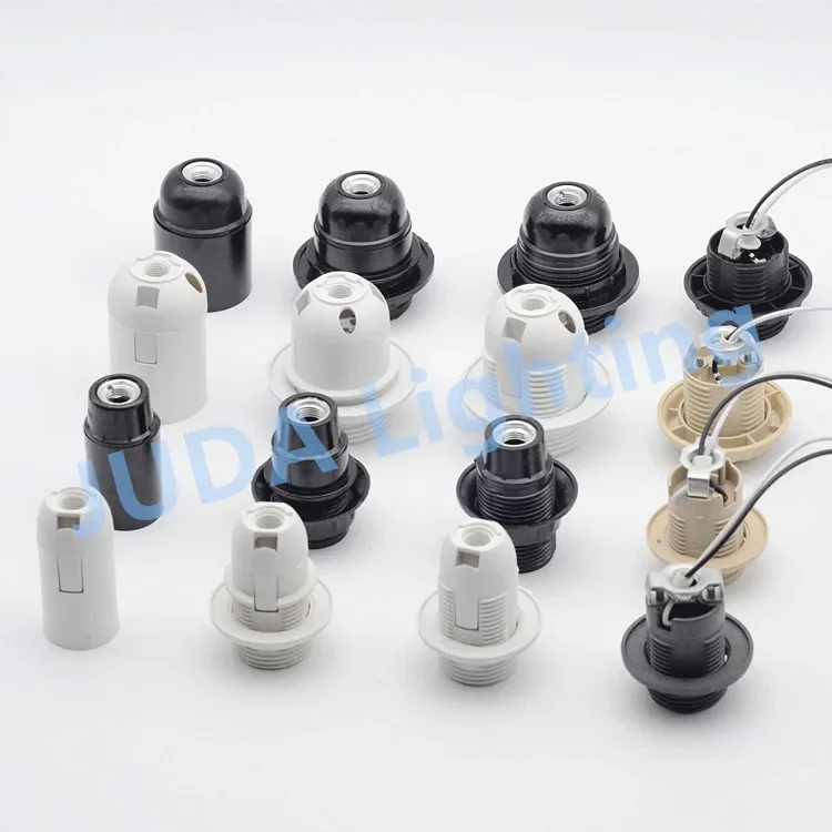 

E27 E14 socket lamp holder lamp base Bakelite plastic lamp holder with cable wire for chandelier led bulb pendant light fittings