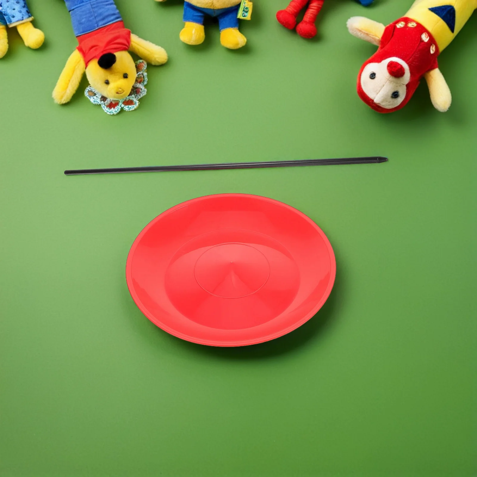 

4pcs Spinning Plates Skill Game Set Circus Themed Carnival Party Decorations Clown Kids Juggling Sticks Outdoor Games