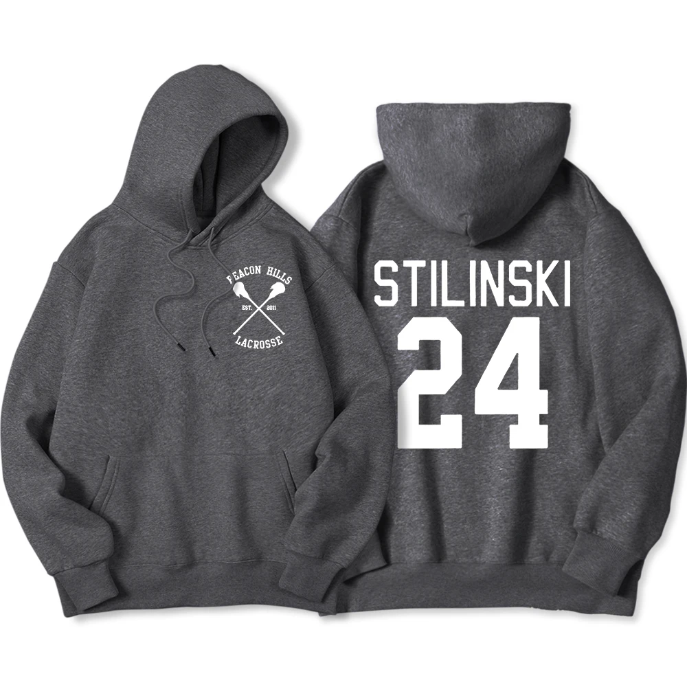 Stilinski 24 Printing Clothing Mens Hip Hop Streetwearpullovers Crewneck Personality Hoodies Casual Fashion Fleece Hoody Men