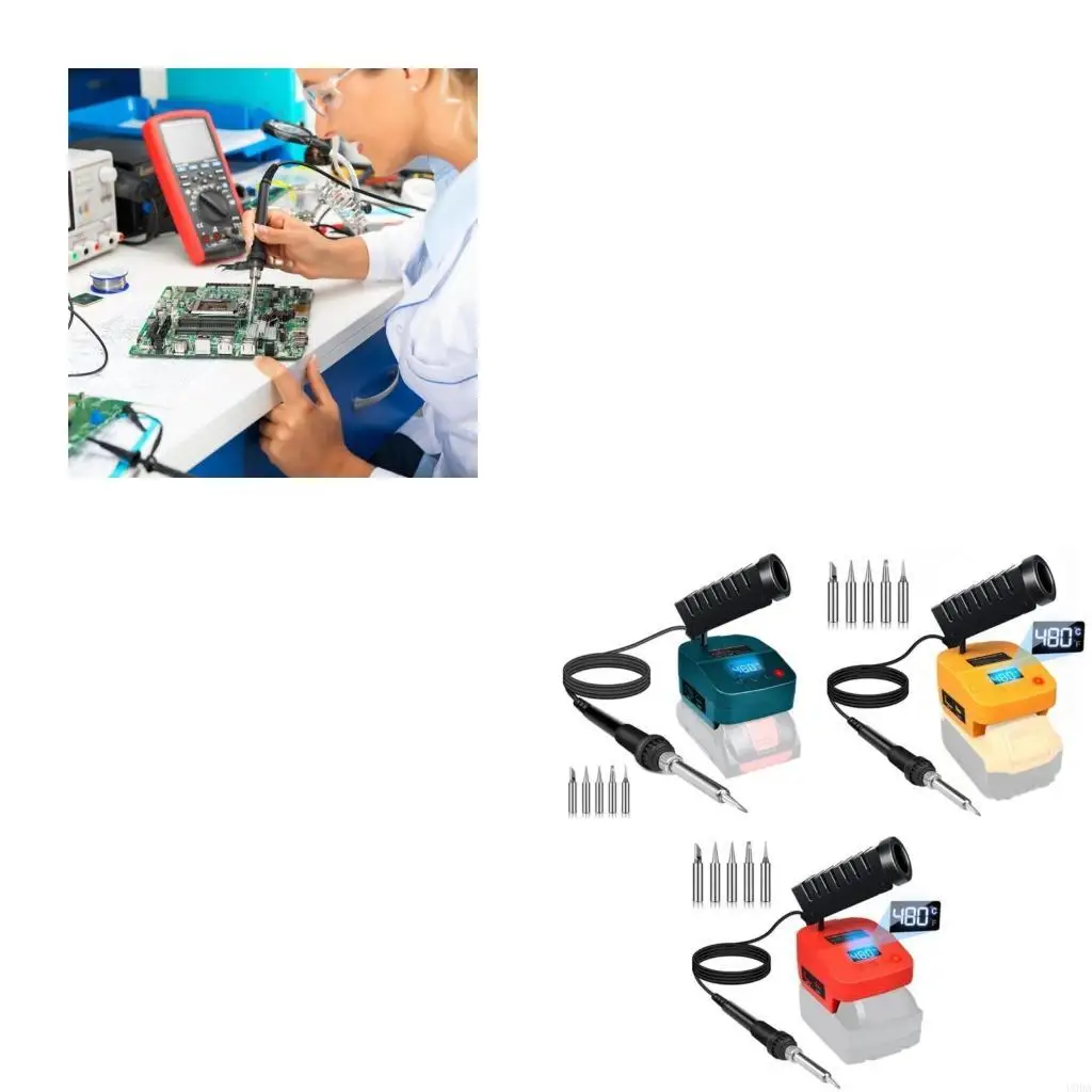  Advanced Efficient 60W Cordless Welding Soldering Tool 8 Second Heat Activation Metal Tip for Electronics Maintenance
