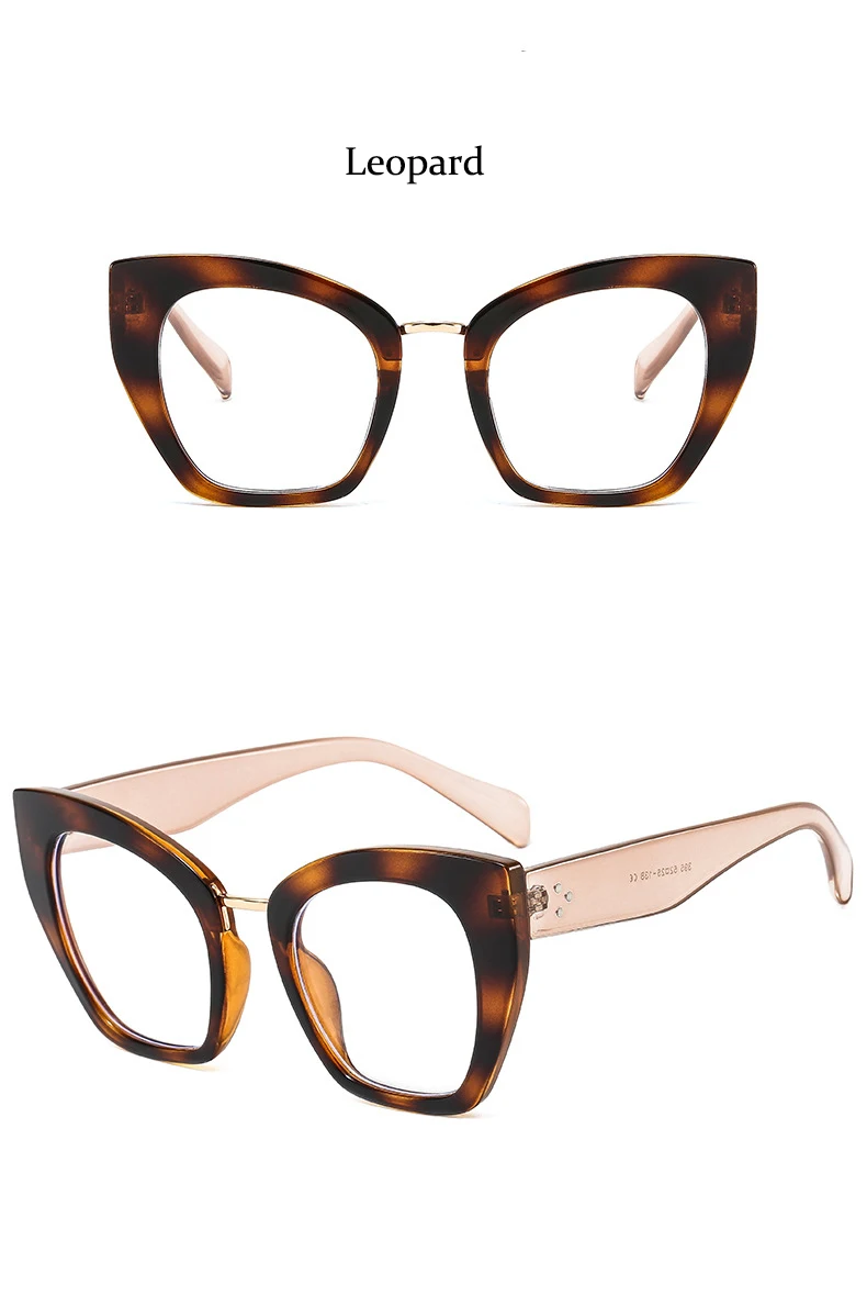 Rote Lesebrille im Cat-Eye-Design mit Blaulichtfilter, Transparenter Brillenrahmen, Übergroße Computerbrille – Detail 16