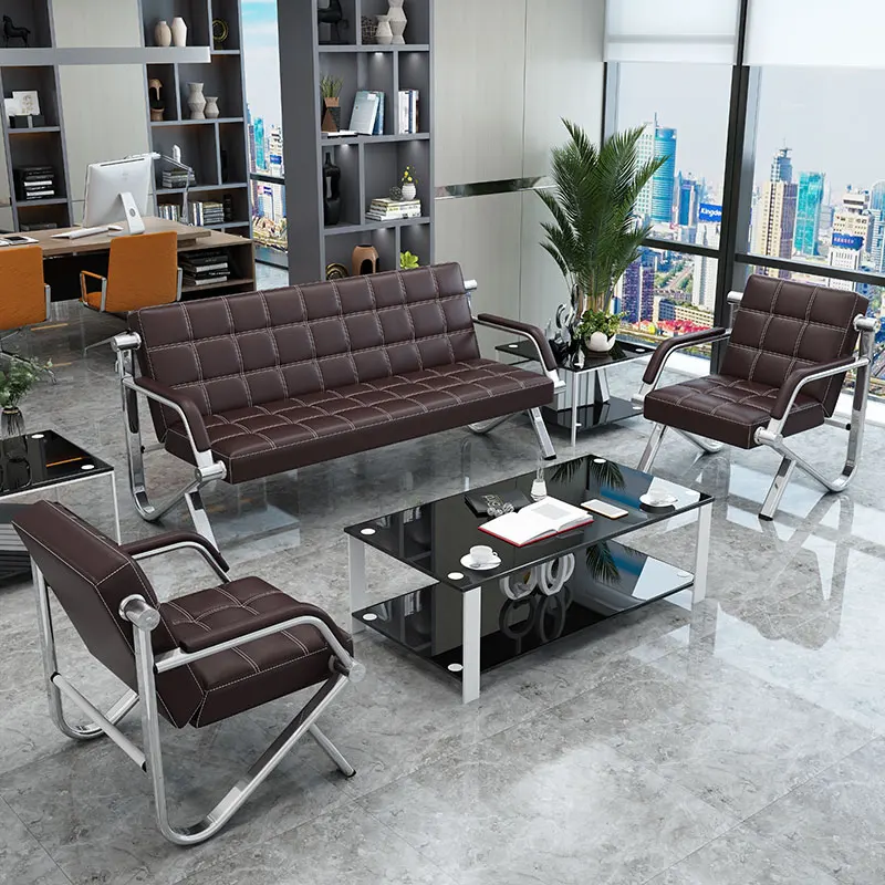 

Business Public Area Leisure Office Sofa Simple Modern Fashion Negotiation Convenient Simple Office Tea Table Combination Bench