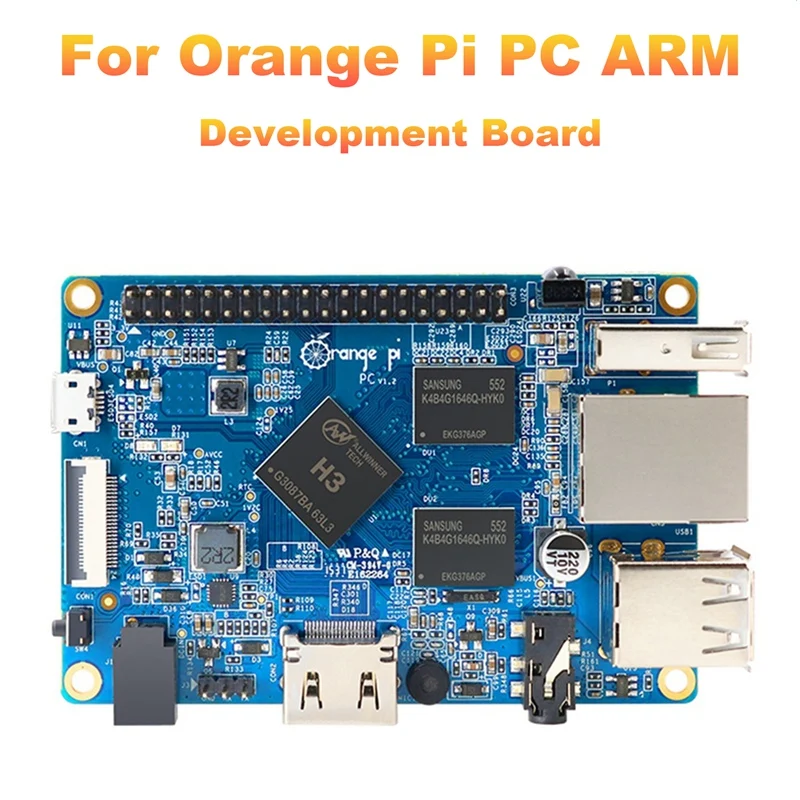 

Лидер продаж, макетная плата Orange Pi PC Arm H3 1 ГБ DDR3 4 ядра 1,6G с открытым исходным кодом, работает на Android 4,4 Ubuntu Debian