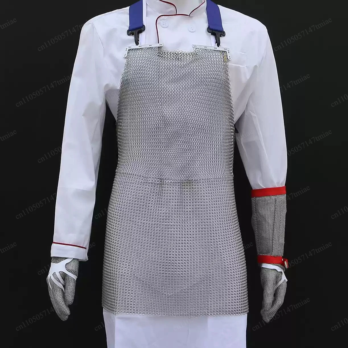 304 Stainless Steel Cut-Resistant Heavy Duty Chainmail Apron for Butcher Anti-Cutting Protective Apron for Knife Meat Work