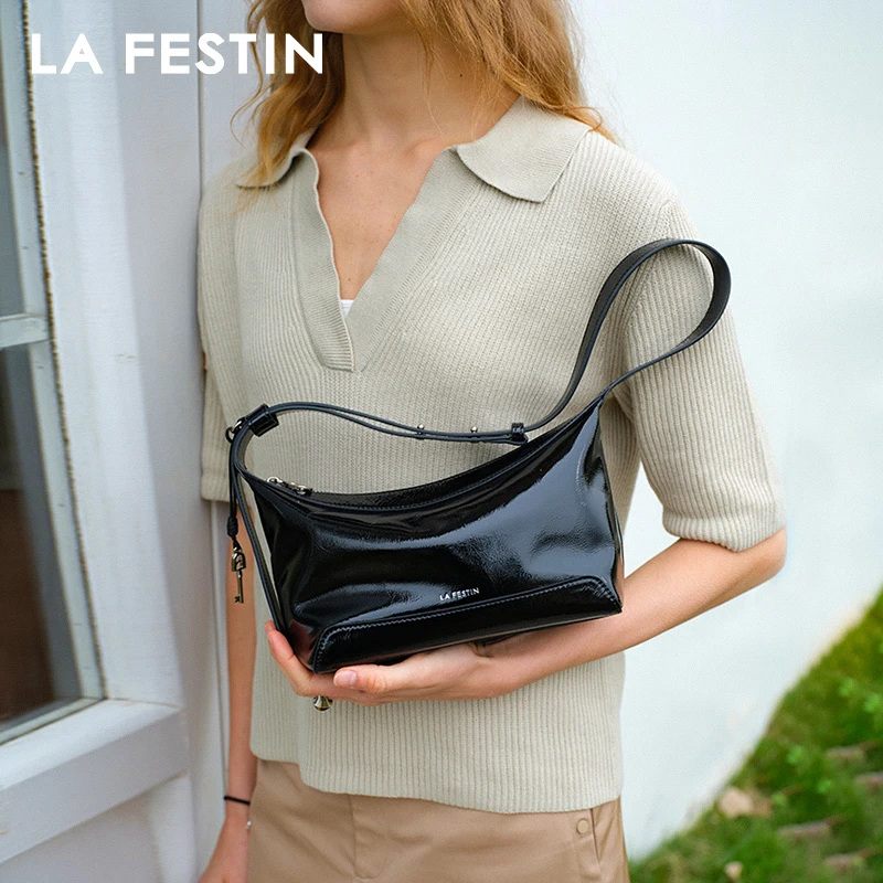 

LA FESTIN, оригинальная брендовая сумка на плечо, новинка 2025, женская сумка-тоут в стиле ретро, роскошные дизайнерские сумки, модные сумки через плечо