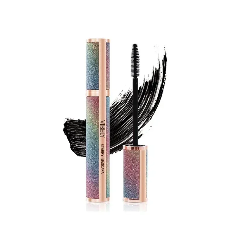 4D Silk Fiber Lash Mascara Long Curling Mascara Makeup Eyelash Black Waterproof Fiber Mascara Eye Lashes Makeup Fluffy Volume