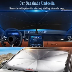 Car Sunshade Front Window Parasol for Chery Tiggo 2 3 4 5 7 Pro Arrizo EQ7 Foldable Umbrella Style Auto Windshield Sun Shade