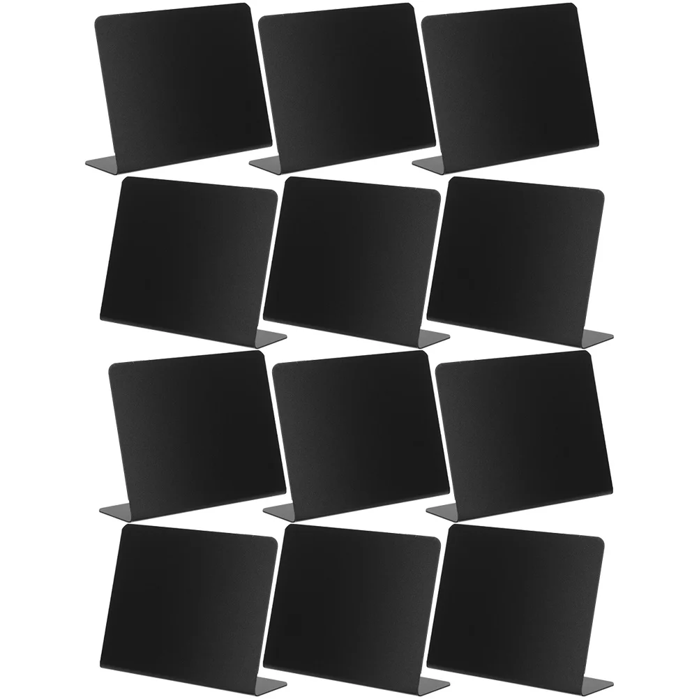 

12Pcs Multifunctional Chalkboards Writing Easy Clean Portable Desktop Price Boards for Restaurant Menu Display