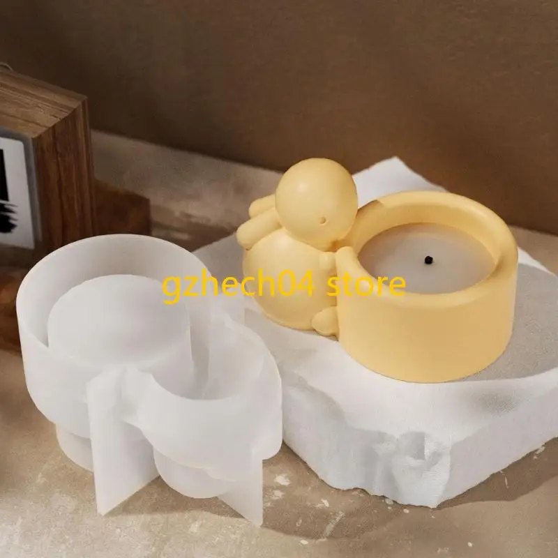 D55D Rabbit Cup Mold Eggs Holder Molds Silicone Texture Perfect for Handmade