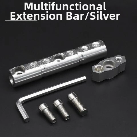 Motorcycle Mirror Extension Bar Aluminum Alloy Mount Bracket For Electric Bike LED Lights Bracket Extender Versatile -Crossbar