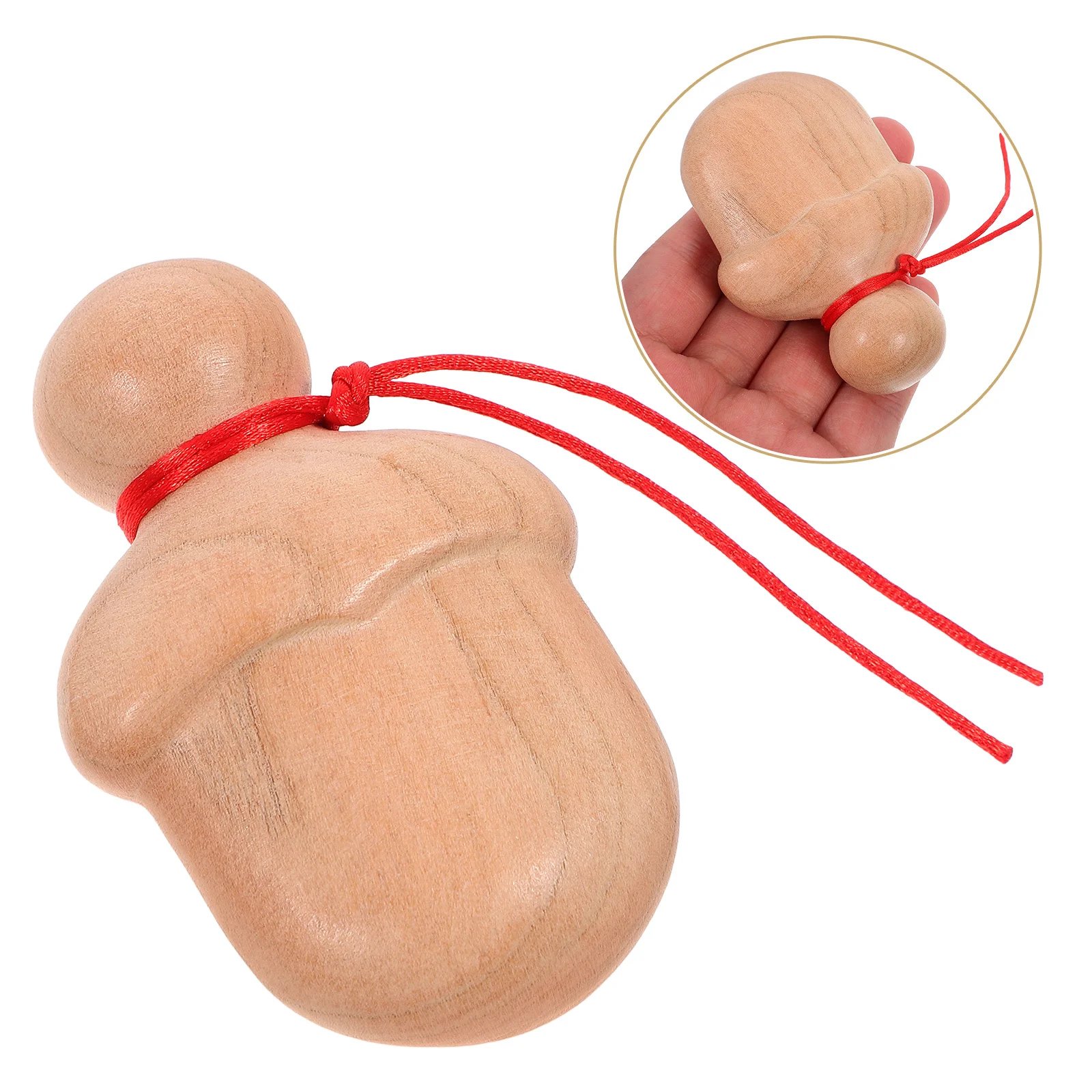 

Wooden Prop for Decor and Play Compact Natural Wood Handheld Item for Party Gathering Game Interactive Display