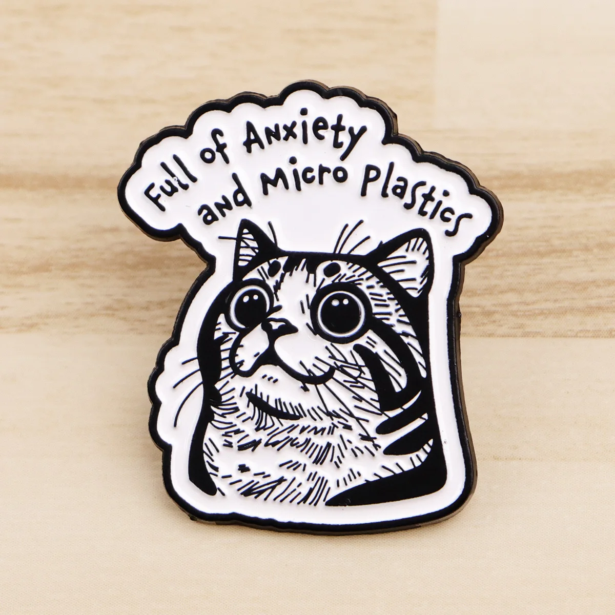 Cartoon Black Cat Enamel Pin Cute Dog Brooch Funny Otter Badge Fashion Lapel Pin for Backpack Gift for Pet Lovers