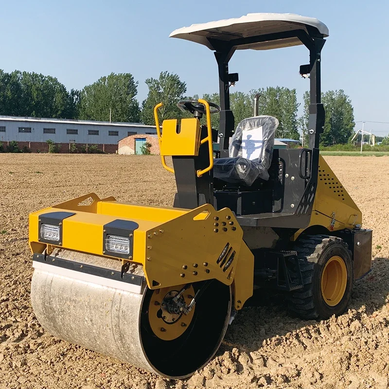 4 tons 6 tons single steel wheel roller earthwork foundation backfill leveling and compacting hydraulically operated roller