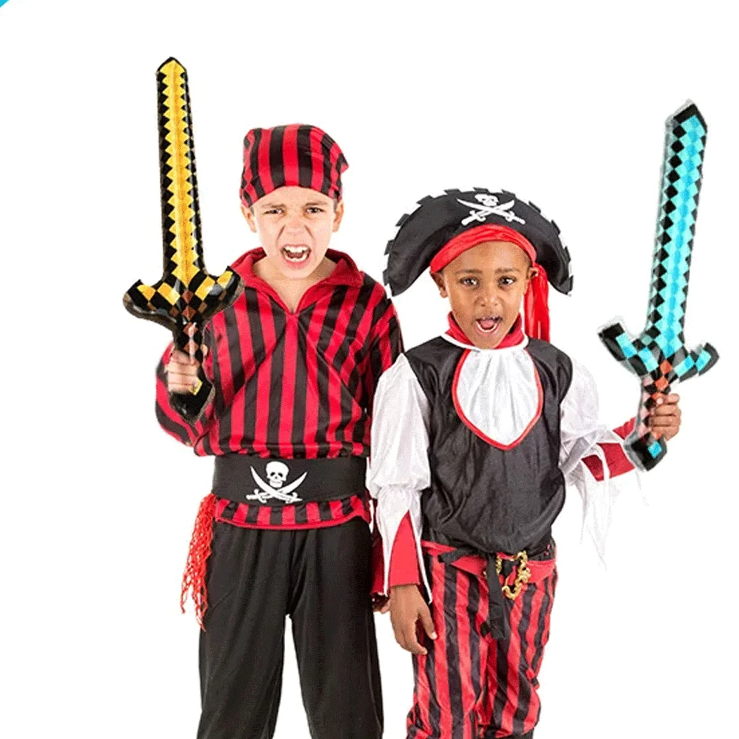 1/3/6 قطعة بكسل نفخ السيف فسيفساء لعبة بولي كلوريد الفينيل الوالدين والطفل لعبة الدعامة للحزب لعب الأدوار ألعاب تزيين في العطلة لعب الأطفال #3