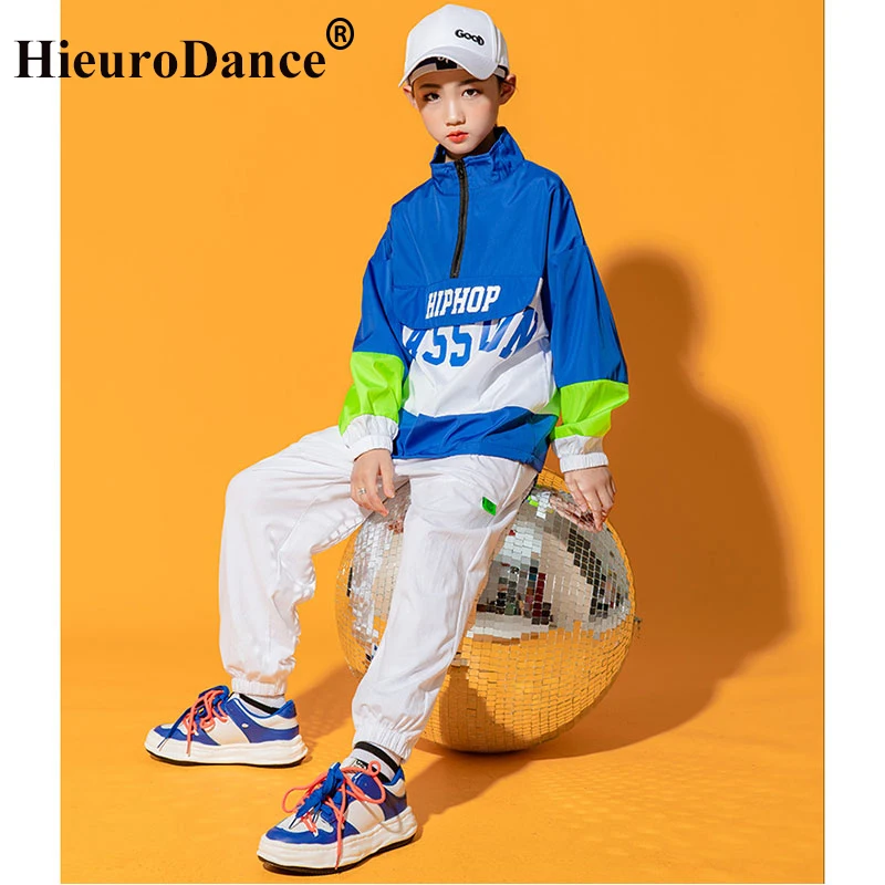 Girls Hip Hop Clothes Kid Crop Top Cargo Pants Boy Street Dance Costumes Children Jazz Outfits Kid Streetwear Costume Stage Wear