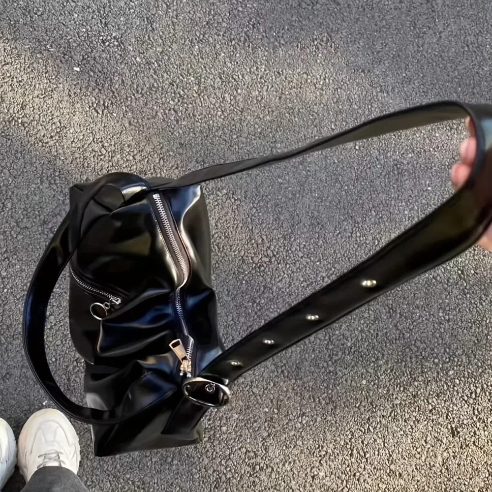 

Женский рюкзак через плечо — сумка-хобо на плечо с застежкой-молнией, съемным ремешком и несколькими отделениями, сумка через плечо