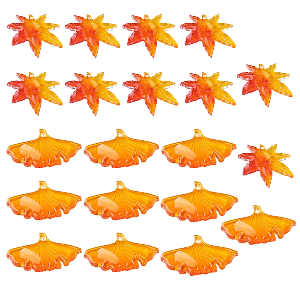 

20 Pcs Maple Leaf Pendant Ginkgo Charm Hanging Adornment Small DIY Wedding Bracelet Accessories Creative Fashion Stylish