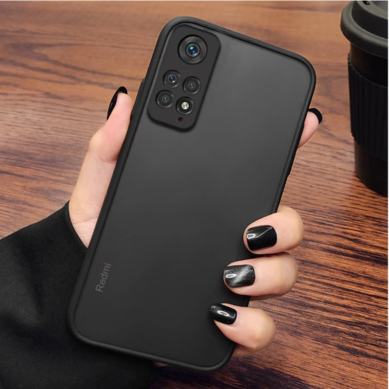 ARMOUR Stoßfeste Handyhülle für Xiaomi Redmi Note 11 Pro 10 12 Pro Mi 12T 11T Pro POCO F5 Weiche TPU-Rahmen Harte Rückseite – Detail 1