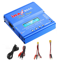 HTRC iMAX B6 AC Lipo Charger 80W 6A Dual Power RC Lipo Battery Charger for Lipo Life Nimh Nicd Battery With Digital LCD Screen