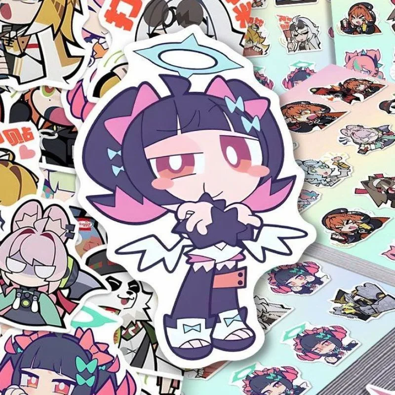 50PCS Game Zenless Zone Zero Angels of Delusion Nangong Yu Aria Sunna Stickers Waterproof Skateboard Luggage Phone Decals Gifts