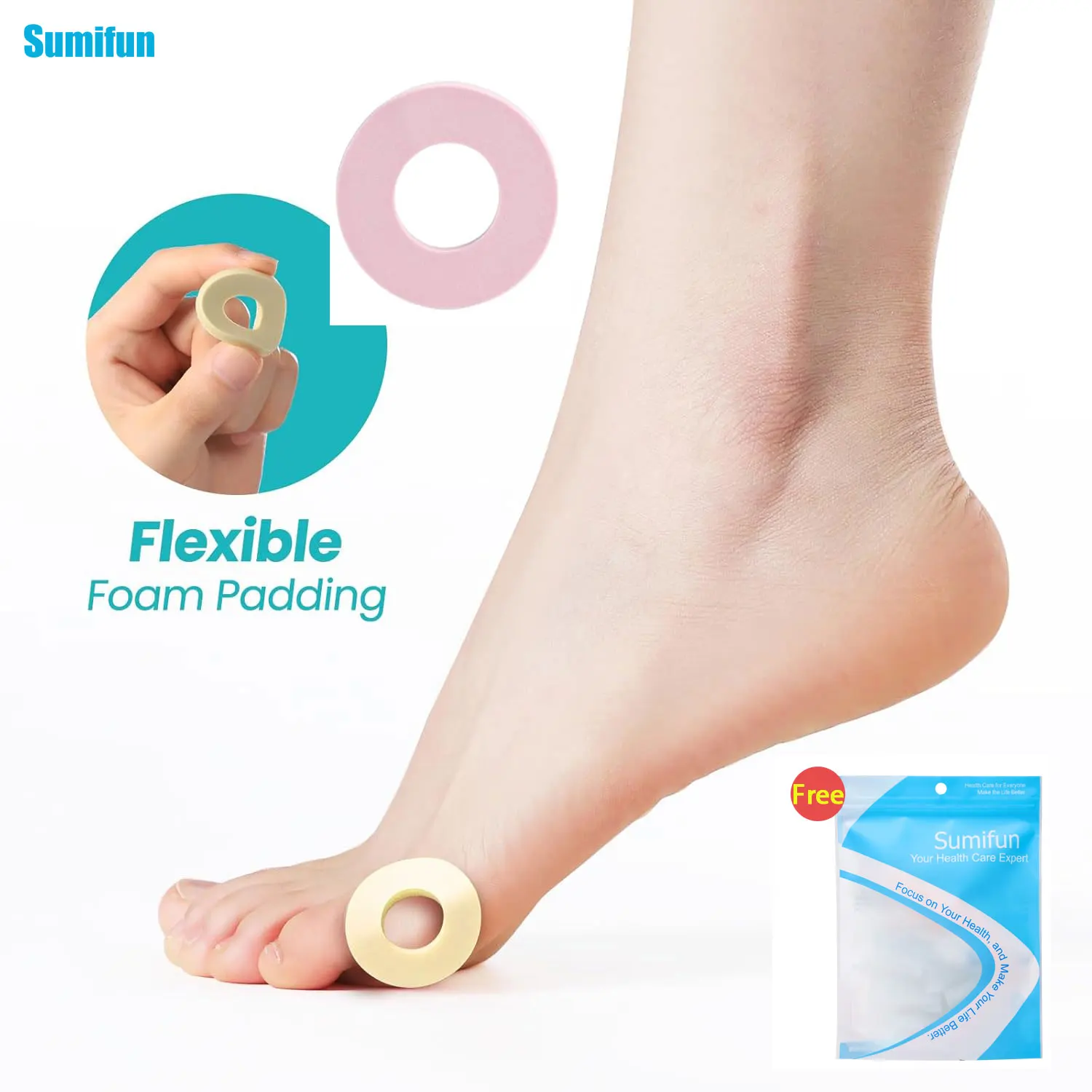 

2Colors 24pcs Foot Corns Protection Pad Remove Feet Calluses Prevent Friction Protector Foot Care Cushions Round Foam Sticker
