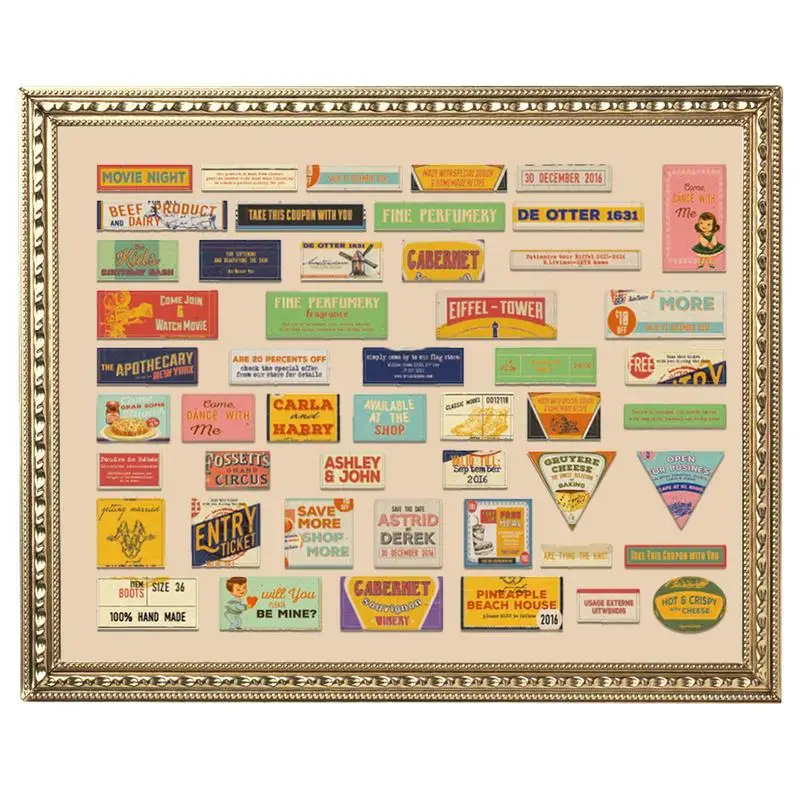 Vintage Journal สติกเกอร์ 100X กันน้ําสติกเกอร์แล็ปท็อป Decoupage กระดาษสําหรับ Daily Planner ขวดน้ําคู่มือไดอารี่