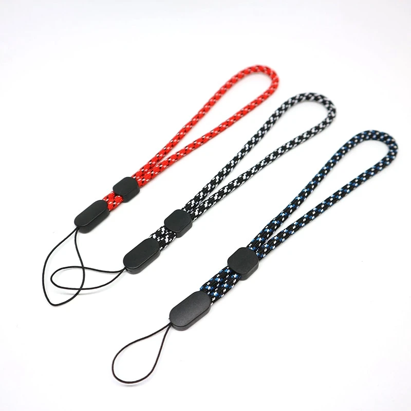 Correas de teléfono móvil, cordón corto con llave USB, walkie-talkie ajustable para correa de mano, cuerda para muñeca, cordón de Audio antipérdida para teléfono