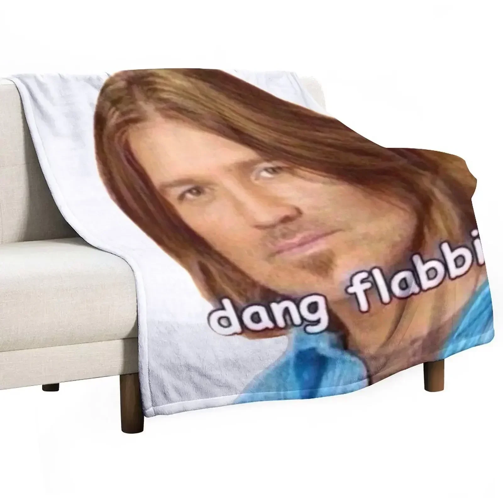 Dang Flabbit Billy Ray Cyrus Sticker Throw Blanket Flannels Warm Blankets