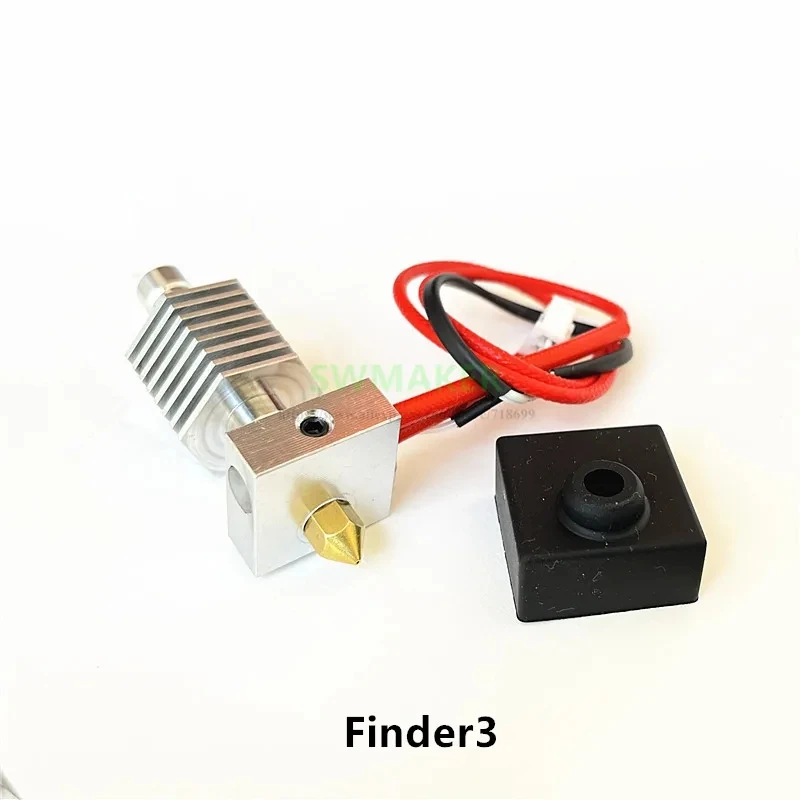 24V ASSEMBLY FLASHFORGE FINDER 3 EXTRUDER HOT End KIT With Block Silicone Sock