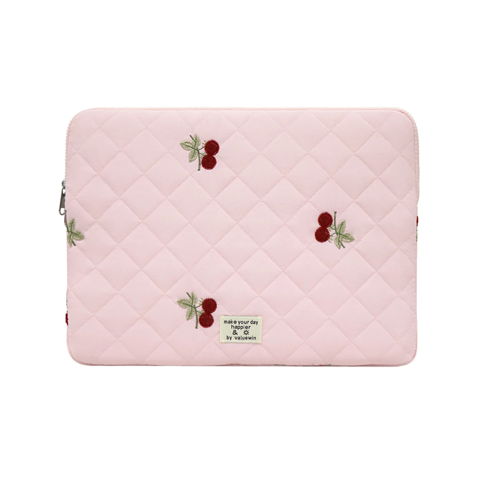 

Женский стеганый 11-дюймовый милый чехол для ноутбука с вишневым стеганым чехлом для компьютера, защитный чехол для ноутбука MacBook
