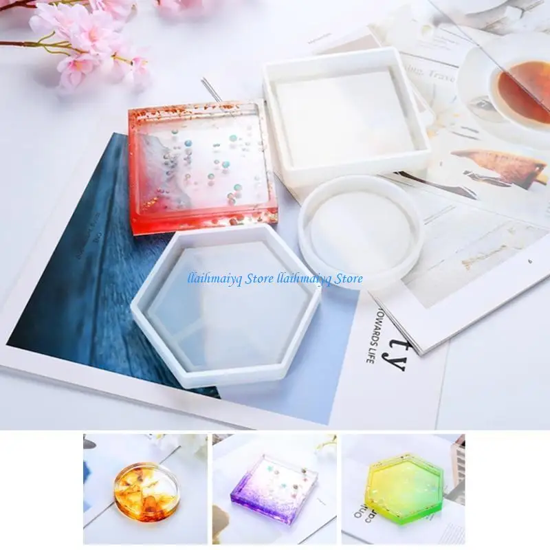 573B Epoxy Resin Bracket Geometric Silicone Handmade Molds Crafts