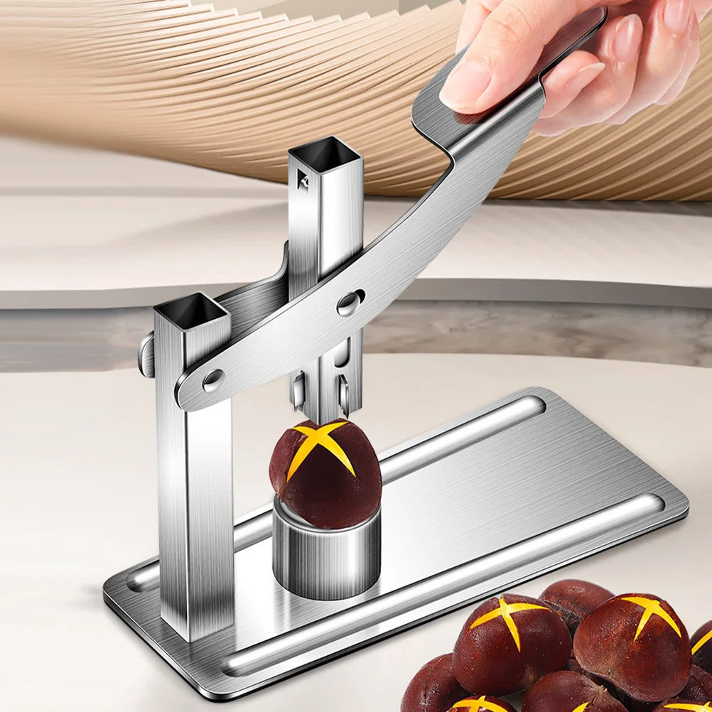 

Manual Chestnut Cutter Stainless Steel Chestnut Opener Portable Convenient Quick Nut Opening Tool for Kitchen Walnut Opener
