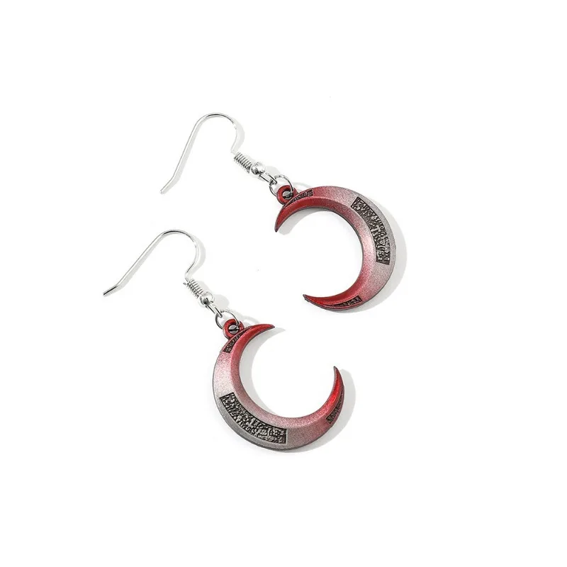 Nuevo Marvel Moon Knight películas periféricas aleación creativa collar de Metal pendientes nicho accesorios de alto valor regalos al por mayor