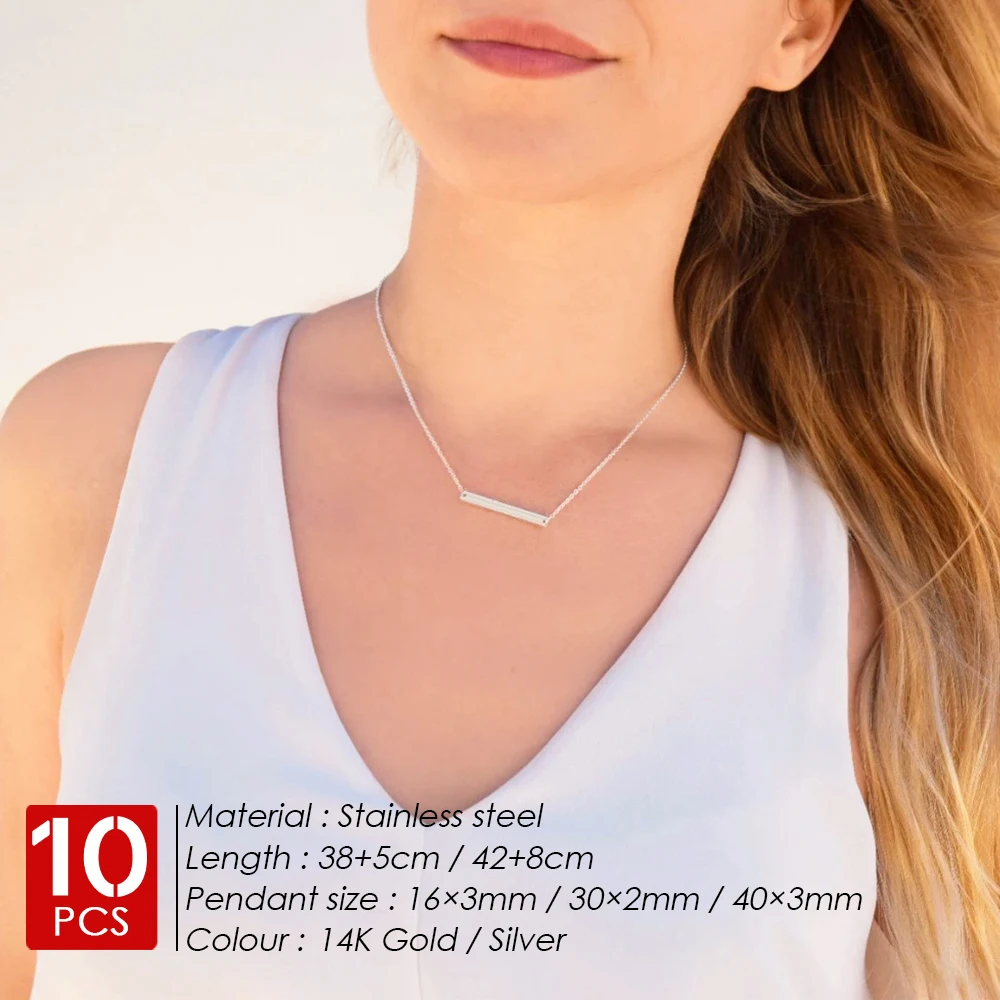 eManco 10PCS Minimalist Chokers Stainless Steel  Necklace for Women  Statement piece  Dainty Gold Color Jewelry Direct