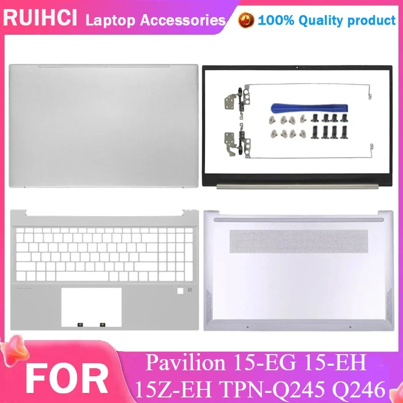 

For HP Pavilion 15-EG 15-EH 15Z-EH TPN-Q245 Q246 Laptop Screen Back Cover Top Case Front Bezel Frame Hinges Palmrest Bottom Case