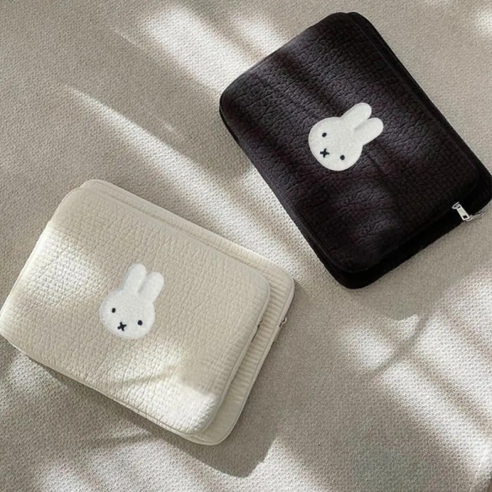 

Miffy белая и черная сумка для ноутбука Ipad планшет сумка с внутренней подкладкой мультяшный подарок