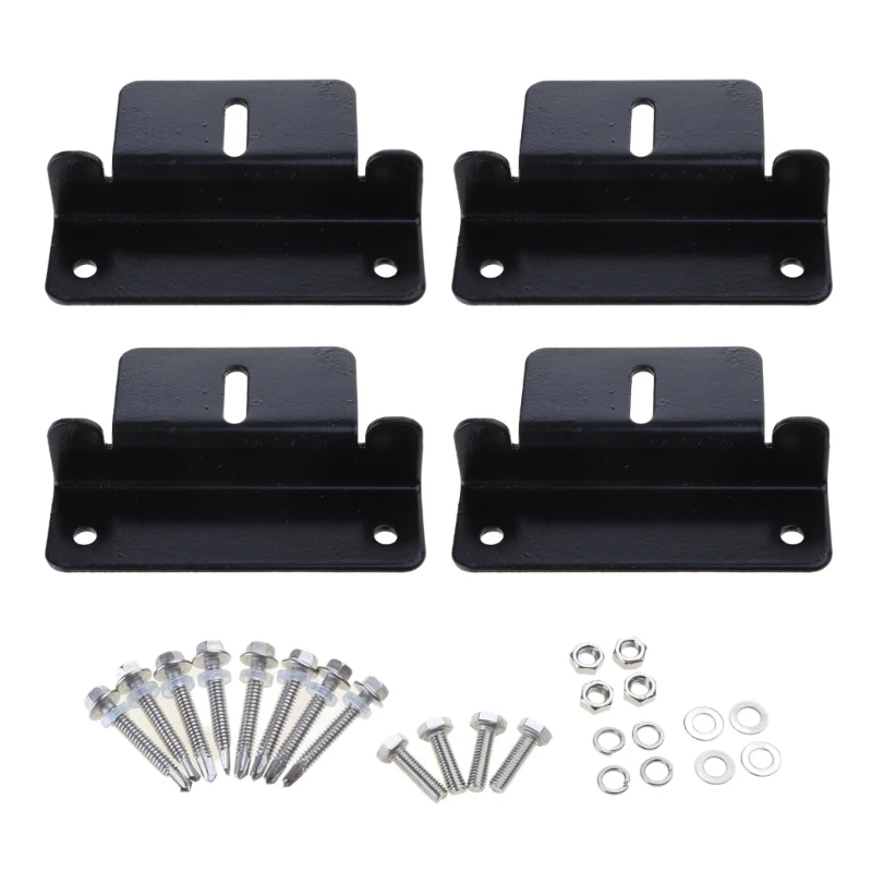 مجموعة لوحة طاقة شمسية Z قوس جبل خفيفة الوزن بأكسيد الألومنيوم تصاعد بين قوسين للمقطورات المنازل المتنقلة سقف الملحقات