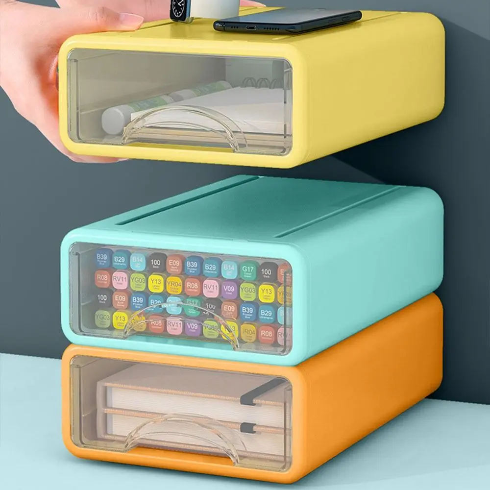 Office Supplies Earphone Stationery Remote Control Desktop Storage Drawer Jewelry Container Desktop Organizer Storage Cabinet