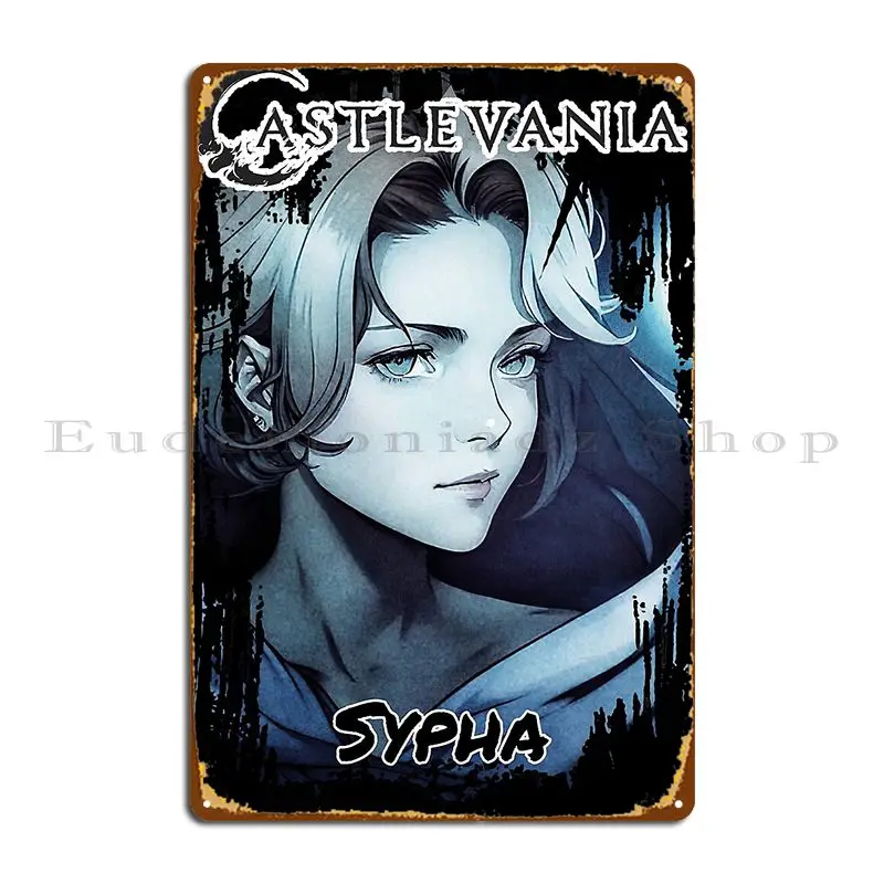 Castlevania Sypha Belnades Metal Signs Garage Club Wall Cave Design Pub Personalized Tin Sign Poster