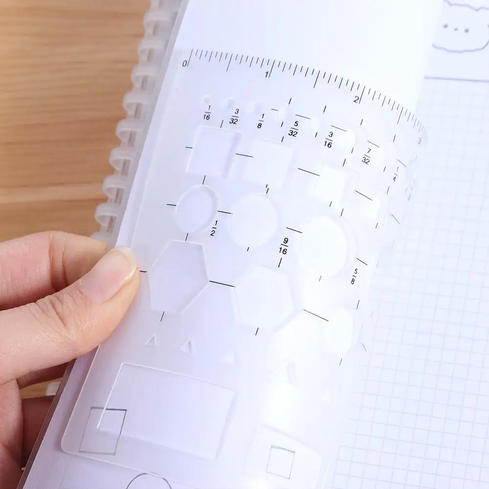 3 قطعة 3 أحجام قوالب مستديرة لتقوم بها بنفسك استنسل دائري متعدد الاستخدام لرسم مسطرة هندسية شفافة ومتعددة الوظائف