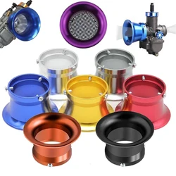 Tazza del corno del vento della tazza del filtro dell'aria del carburatore del motociclo di colore di alluminio universale 55mm per il carburatore 32/34mm