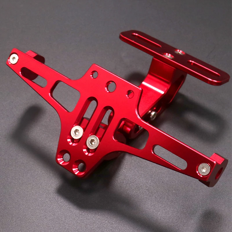 

Universal Adjustable Motorcycle License Number Plate Bracket Rear Turn Signal Lamp Holder CNC Aluminum Fender Eliminator Kits
